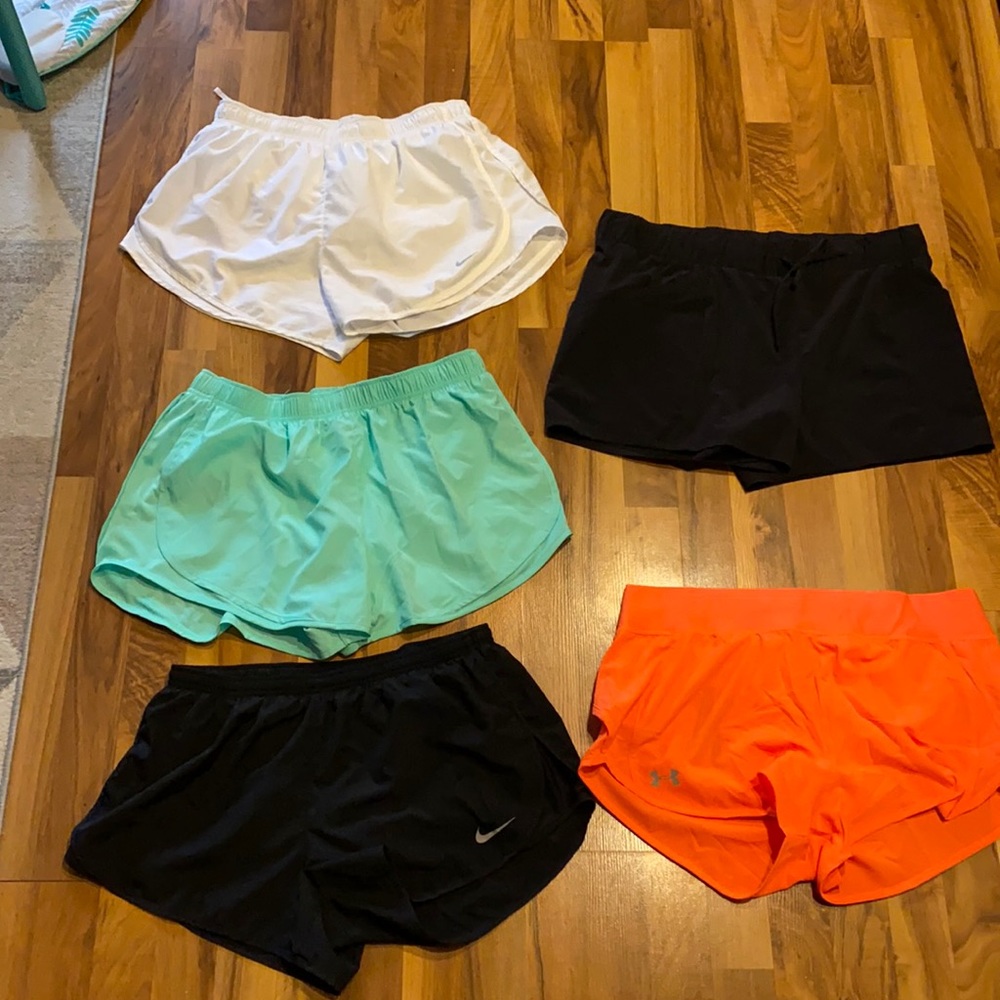 Nike, Under Armour, All in Motion Shorts Lot
